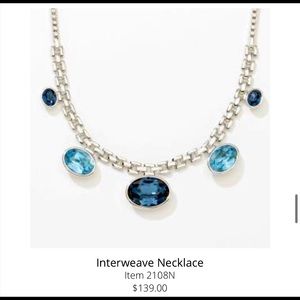 Touchstone Crystal Interweave Necklace New in box